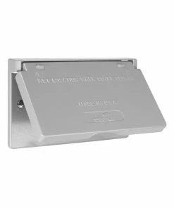 New ✔️ Eaton Electrical Outlet Covers Metallic Gray 1-Outlet Weatherproof Electrical Outlet Cover 🛒 -EatonWagner Sales 05118722