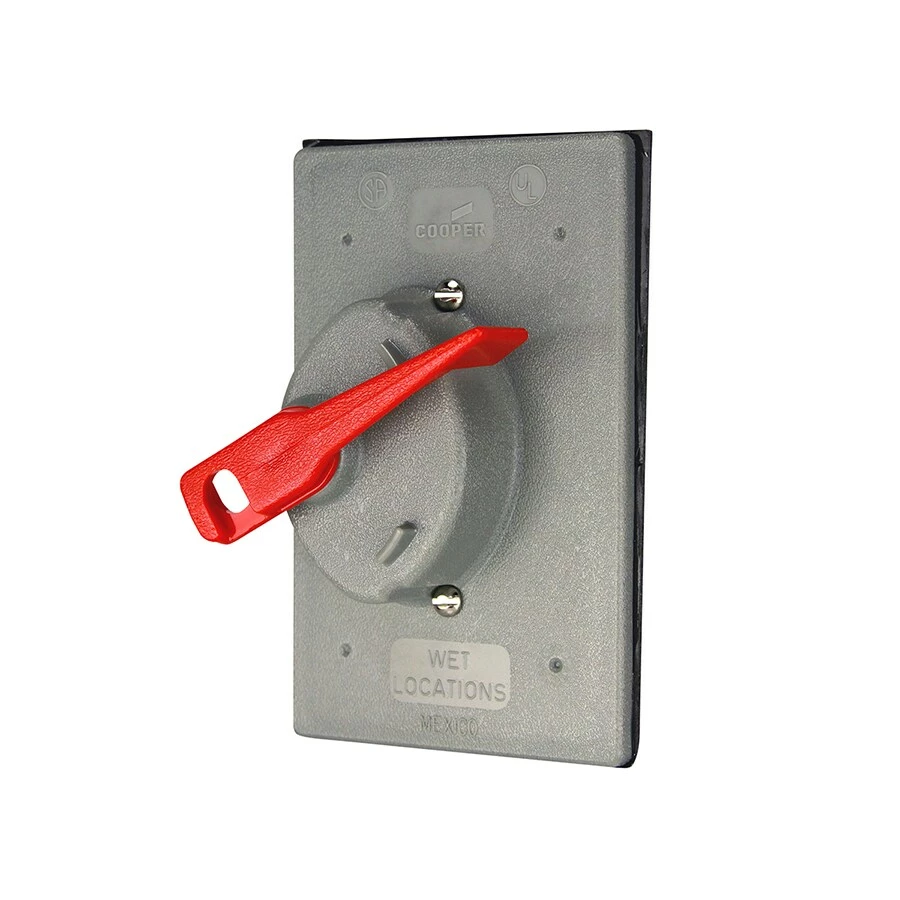 Wholesale 👏 Eaton Electrical Outlet Covers Non-Metallic Gray 1-Outlet Weatherproof Electrical Outlet Cover 😀 2 Wholesale 👏 Eaton Electrical Outlet Covers Non-Metallic Gray 1-Outlet Weatherproof Electrical Outlet Cover 😀 - Image 2