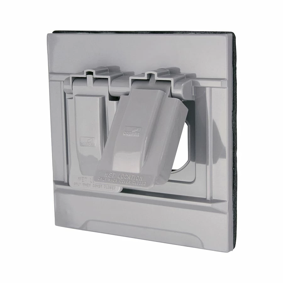 Flash Sale ๐คฉ Eaton Electrical Outlet Covers Non-Metallic Gray 2-Outlet Weatherproof Electrical Outlet Cover ๐งจ 2 Flash Sale ๐คฉ Eaton Electrical Outlet Covers Non-Metallic Gray 2-Outlet Weatherproof Electrical Outlet Cover ๐งจ - Image 2