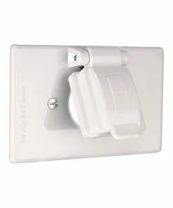 Deals 💯 Eaton Electrical Outlet Covers Non-Metallic White 1-Outlet Weatherproof Electrical Outlet Cover 👍 -EatonWagner Sales 05118732