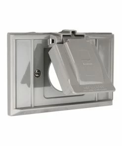 Cheapest 🛒 Eaton Electrical Outlet Covers Non-Metallic Gray 1-Outlet Weatherproof Electrical Outlet Cover 😍 -EatonWagner Sales 05119030