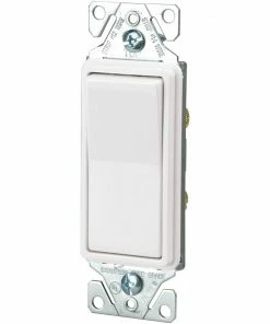Buy 👏 Eaton Light Switches 15-Amp Momentary Light Switch, White 🧨