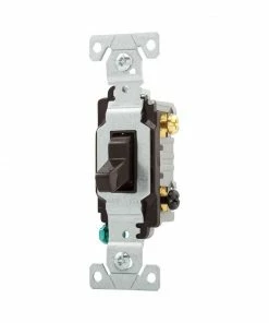 Outlet 🌟 Eaton Light Switches 20-Amp 3-Way Toggle Light Switch, Brown 🛒 -EatonWagner Sales 09535131