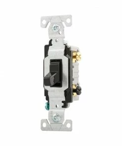 Buy 😀 Eaton Light Switches 20-Amp 3-Way Toggle Light Switch, Black 🔥 -EatonWagner Sales 09535133