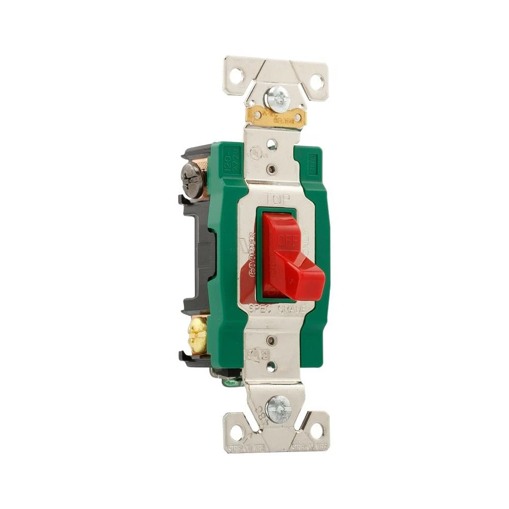 Wholesale 👍 Eaton Light Switches 30-Amp Double Pole Toggle Light Switch, Red 🔥 2 Wholesale 👍 Eaton Light Switches 30-Amp Double Pole Toggle Light Switch, Red 🔥 - Image 2