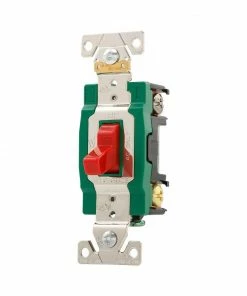 Wholesale 👍 Eaton Light Switches 30-Amp Double Pole Toggle Light Switch, Red 🔥 5 Wholesale 👍 Eaton Light Switches 30-Amp Double Pole Toggle Light Switch, Red 🔥 -EatonWagner Sales 10565387