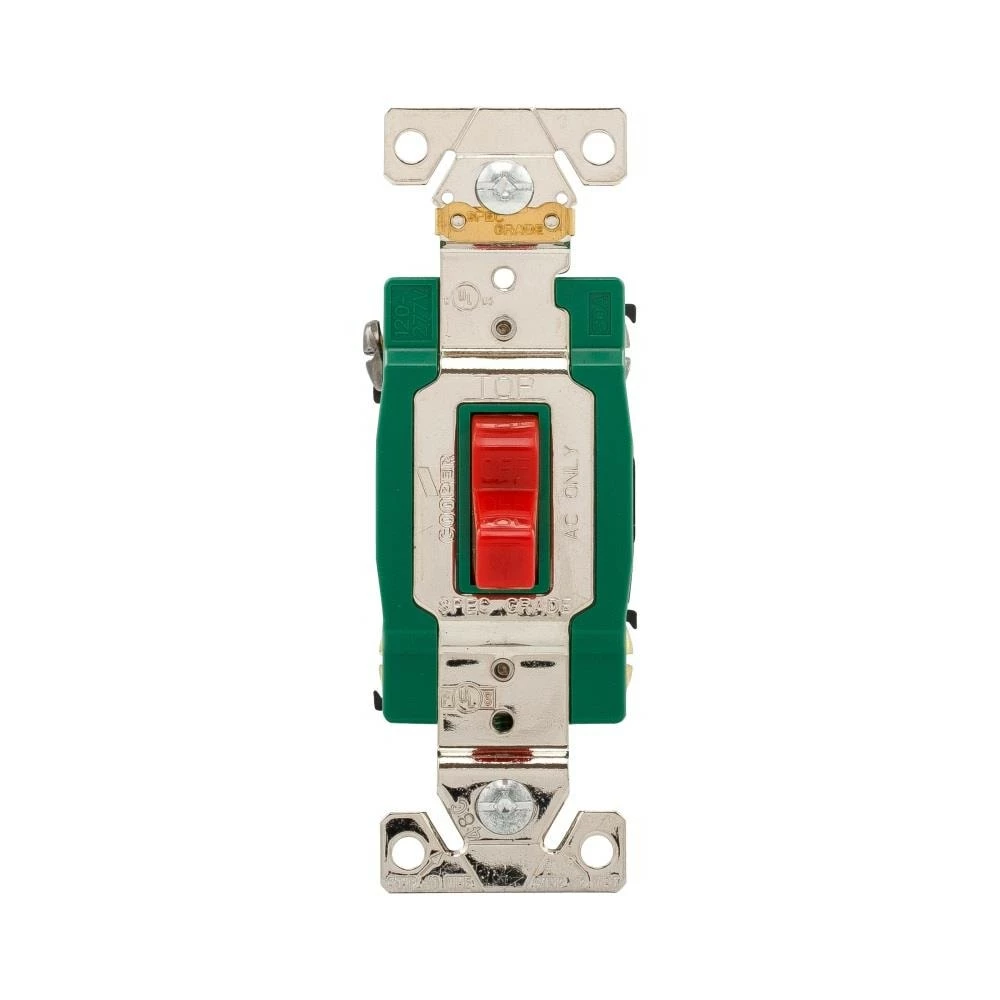 Wholesale 👍 Eaton Light Switches 30-Amp Double Pole Toggle Light Switch, Red 🔥 1 Wholesale 👍 Eaton Light Switches 30-Amp Double Pole Toggle Light Switch, Red 🔥