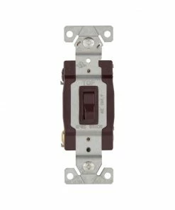 Budget ๐ Eaton Light Switches 15-Amp 4-Way Toggle Light Switch, Brown ๐