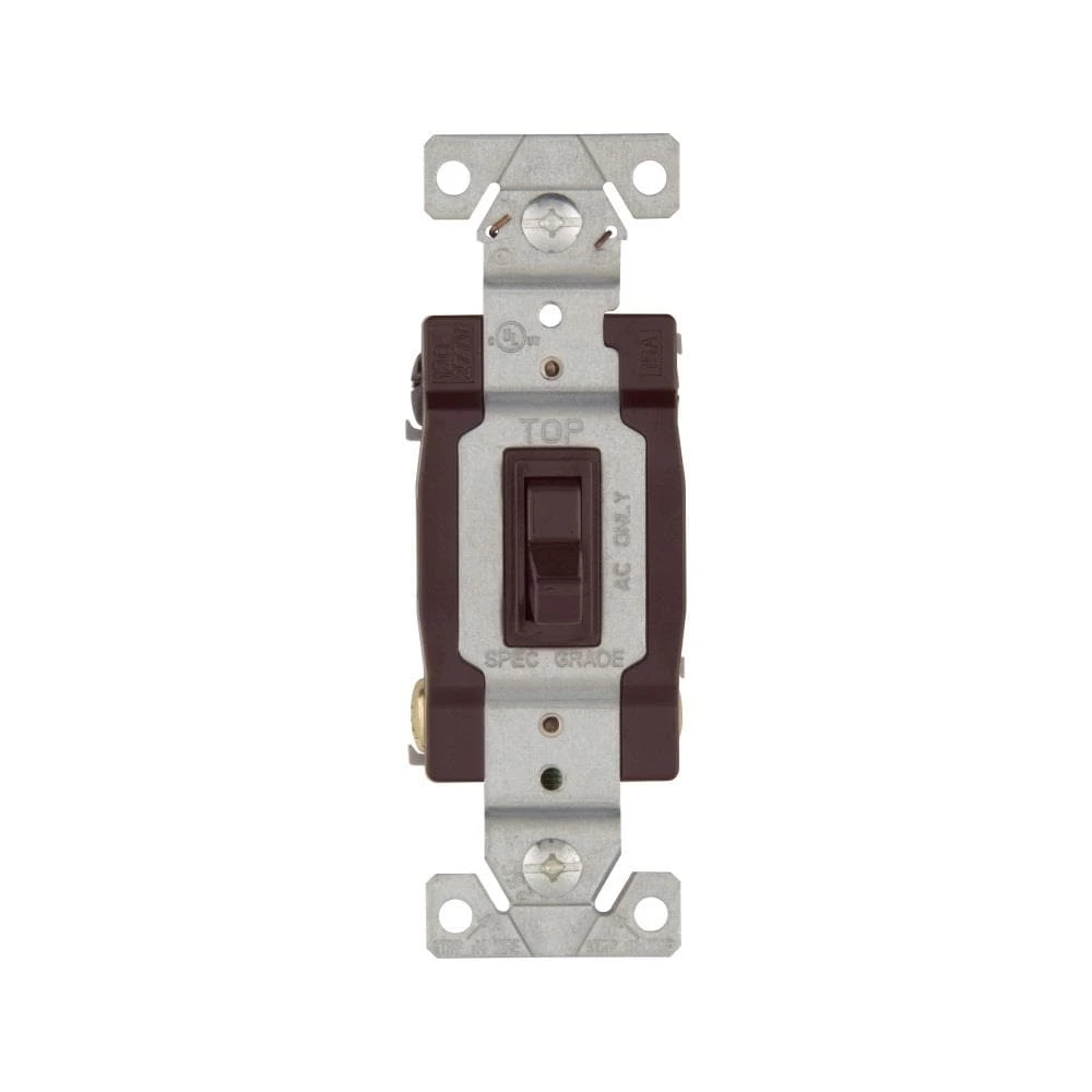 Budget ๐ Eaton Light Switches 15-Amp 4-Way Toggle Light Switch, Brown ๐ 1 Budget ๐ Eaton Light Switches 15-Amp 4-Way Toggle Light Switch, Brown ๐