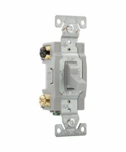 Discount 🛒 Eaton Light Switches 15-Amp 4-Way Toggle Light Switch, Gray 😀 -EatonWagner Sales 10565405