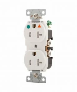 Buy 🔥 Eaton Electrical Outlets 20-Amp Tamper Resistant Hospital Duplex Outlet, Ivory 🔔