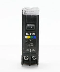 Wholesale โจ Eaton Circuit Breakers Type BR 15-Amp 1-Pole Dual Function AFCI/GFCI Plug-On Neutral Circuit Breaker โ