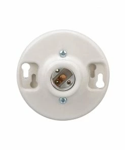Best Pirce ๐ Eaton Light Sockets Porcelain Keyless Ceiling Socket, White ๐