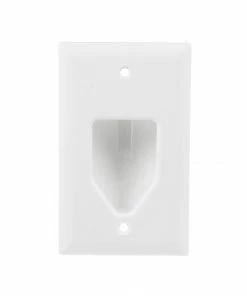 Discount ✨ Eaton Wall Plates 1-Gang Cable Access/Recessed Midsize Recessed Wall Plate, White 🎁
