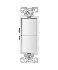 Promo 🧨 Eaton Light Switches 15-Amp Single-Pole Combination Light Switch, White ⭐