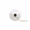 Promo 👍 Eaton Light Sockets Plastic Pull Chain Ceiling Socket, White ⭐