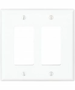 Cheapest 🛒 Eaton Wall Plates 2-Gang Midsize Decorator Wall Plate, White 👍
