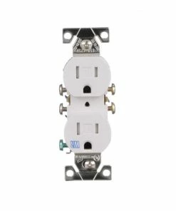 New 🤩 Eaton Electrical Outlets 15-Amp Tamper Resistant Weather Resistant Residential Duplex Outlet, White 🎉