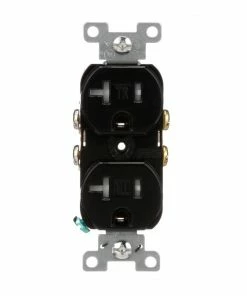 New 🔥 Eaton Electrical Outlets 20-Amp Tamper Resistant Commercial Duplex Outlet, Black 👍