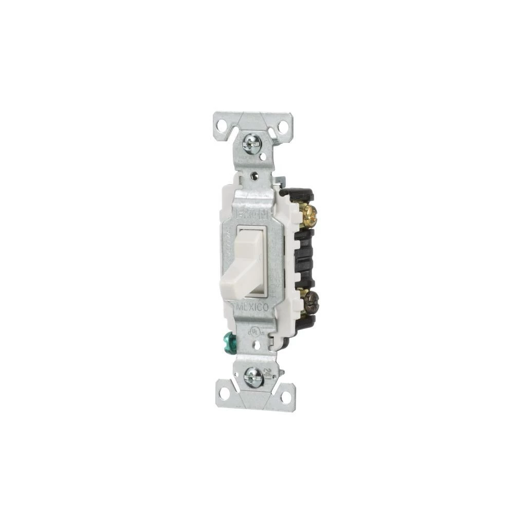 Brand new 🤩 Eaton Light Switches 20-Amp 3-Way Toggle Light Switch, White ✔️ 2 Brand new 🤩 Eaton Light Switches 20-Amp 3-Way Toggle Light Switch, White ✔️ - Image 2
