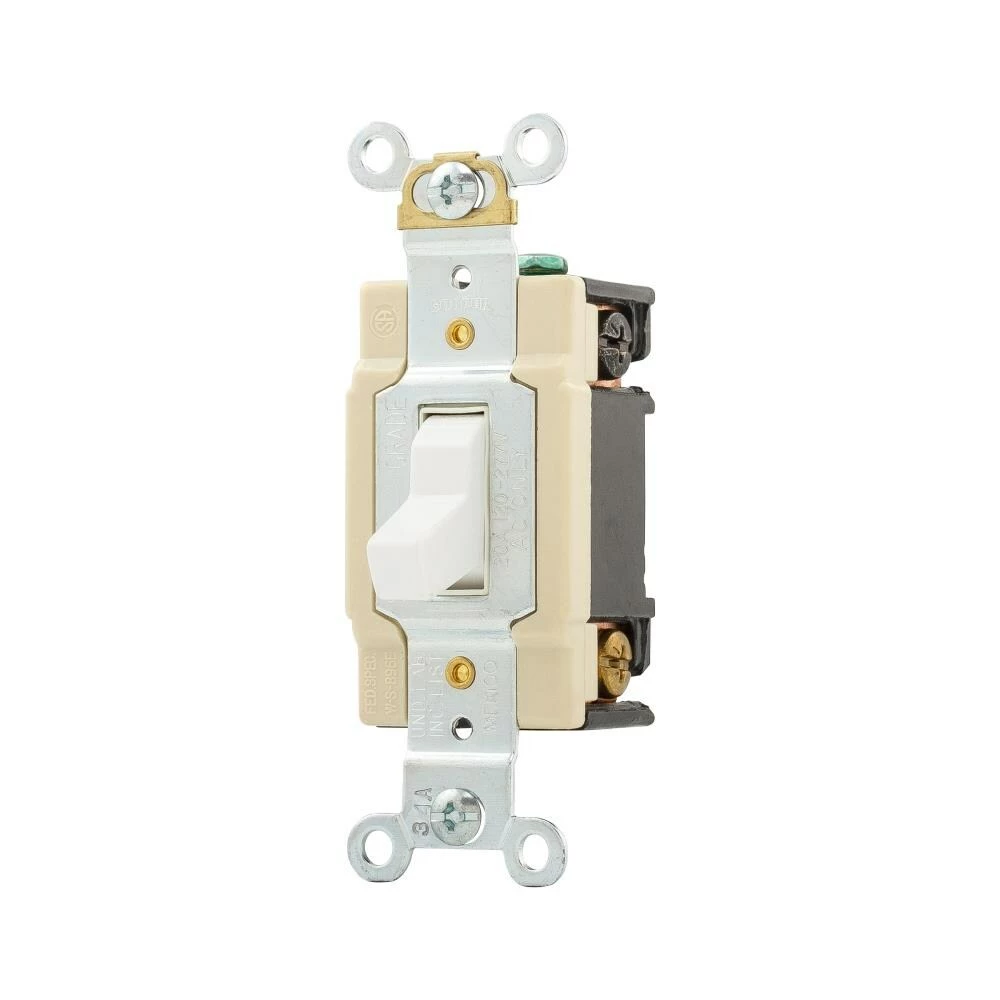 Cheap 🤩 Eaton Light Switches 20-Amp 4-Way Toggle Light Switch, White 🎁 2 Cheap 🤩 Eaton Light Switches 20-Amp 4-Way Toggle Light Switch, White 🎁 - Image 2