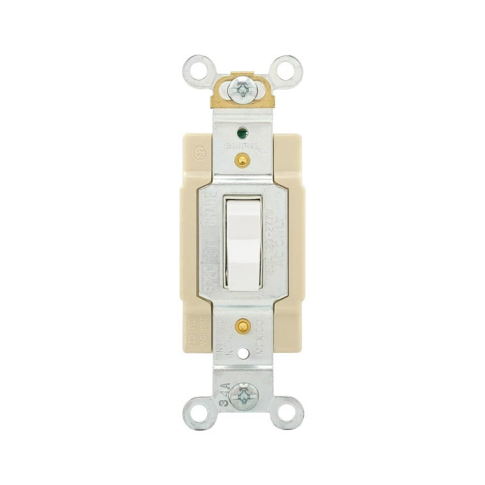 Cheap 🤩 Eaton Light Switches 20-Amp 4-Way Toggle Light Switch, White 🎁 3 Cheap 🤩 Eaton Light Switches 20-Amp 4-Way Toggle Light Switch, White 🎁 - Image 3