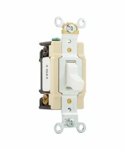 Cheap 🤩 Eaton Light Switches 20-Amp 4-Way Toggle Light Switch, White 🎁