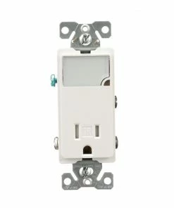 EatonWagner Sales 8 Flash Sale ๐งจ Eaton Electrical Outlets 15-Amp Tamper Resistant Residential Decorator Outlet with Night Light, White ๐