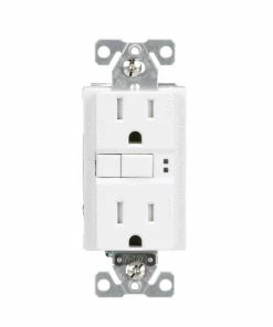 Hot Sale ⌛ Eaton Electrical Outlets 15-Amp Tamper Resistant AFCI GFCI Residential/Commercial Decorator Outlet, White 🤩