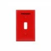Flash Sale ⭐ Eaton Wall Plates 1-Gang Standard Toggle Wall Plate, Red 🎁