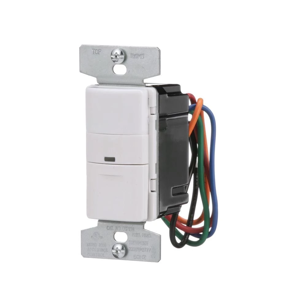 New ✨ Eaton Light Sensors Single-Pole/3-Way 15-Amp Occupancy Motion Sensor Light Switch, White 🧨 2 New ✨ Eaton Light Sensors Single-Pole/3-Way 15-Amp Occupancy Motion Sensor Light Switch, White 🧨 - Image 2