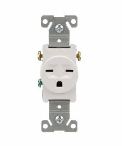 Cheap 🌟 Eaton Electrical Outlets 15-Amp Commercial Round Outlet, White 🎉