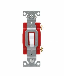 Flash Sale ⭐ Eaton Light Switches 20-Amp Single-Pole Toggle Light Switch, White 👏