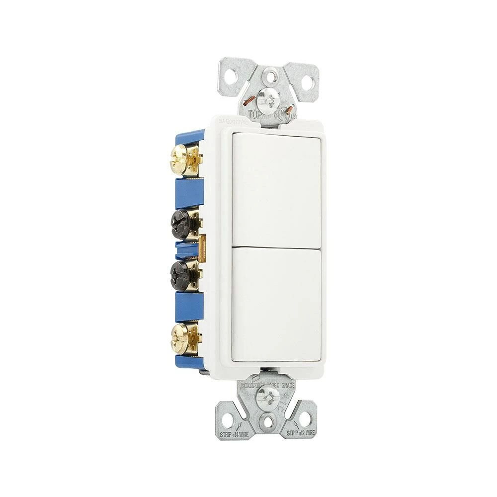 Flash Sale ⌛ Eaton Light Switches 15-Amp 3-Way Rocker Light Switch, White ✨ 3 Flash Sale ⌛ Eaton Light Switches 15-Amp 3-Way Rocker Light Switch, White ✨ - Image 3