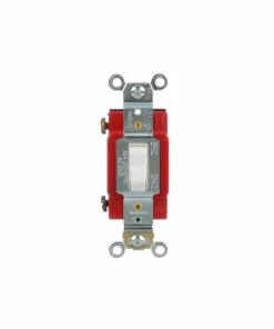 Outlet 😀 Eaton Light Switches 20-Amp Single-Pole Illuminated Toggle Light Switch, White ❤️