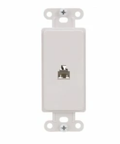 Best Sale 🔔 Eaton Wall Plates 1-Gang Coaxial Specialty Decorator Wall Plate Insert, White 🔔