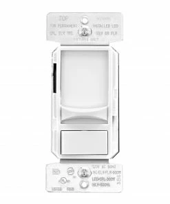 Discount 👏 Eaton Light Dimmers Universal Dimmers Single-Pole/3-Way LED Slide Light Dimmer, White ⭐