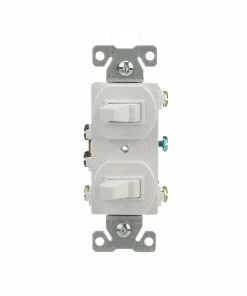 Promo ✨ Eaton Light Switches 15-Amp Single-Pole/3-Way Combination Light Switch, White ⌛