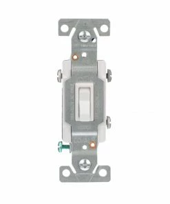 Promo ๐ Eaton Light Switches 15-Amp 3-Way Toggle Light Switch, White ๐
