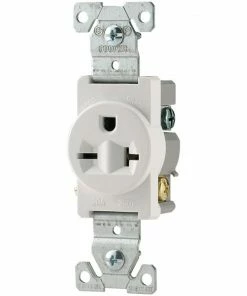 Brand new ๐ Eaton Electrical Outlets 20-Amp Commercial Round Outlet, White ๐งจ