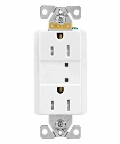 Best Pirce 💯 Eaton Electrical Outlets 15-Amp Tamper Resistant Weather Resistant Residential/Commercial Duplex Surge Outlet, White 🔔