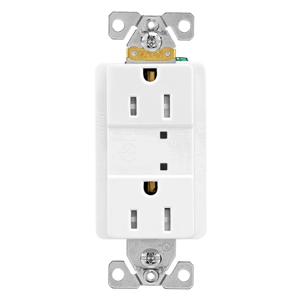 Best Pirce ๐ฏ Eaton Electrical Outlets 15-Amp Tamper Resistant Weather Resistant Residential/Commercial Duplex Surge Outlet, White ๐ 1 Best Pirce ๐ฏ Eaton Electrical Outlets 15-Amp Tamper Resistant Weather Resistant Residential/Commercial Duplex Surge Outlet, White ๐
