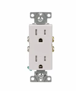 EatonWagner Sales 51 Best Pirce 🔔 Eaton Electrical Outlets Arrow Hart 15-Amp Tamper Resistant Residential/Commercial Decorator Outlet, White 💯