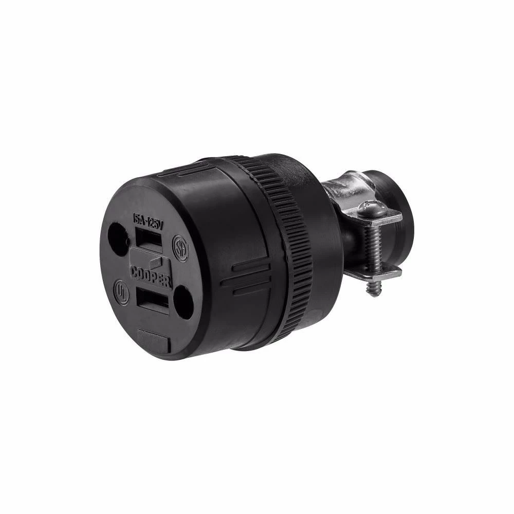 Discount βοΈ Eaton Plugs & Connectors 15-Amps 125-Volt NEMA 1-15 Heavy-duty Straight Connector π 2 Discount βοΈ Eaton Plugs & Connectors 15-Amps 125-Volt NEMA 1-15 Heavy-duty Straight Connector π - Image 2