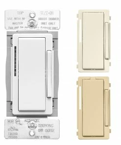 Coupon 🎁 Eaton Light Dimmers Wi-Fi smart Single-Pole/3-Way Smart with LED Decorator Companion Dimmer, White/Light Almond/Ivory 🔥