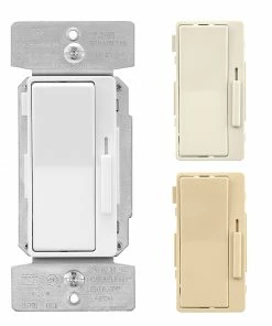Wholesale ✔️ Eaton Light Dimmers Universal dimmers Single-Pole/3-Way LED Decorator Light Dimmer, White/Light Almond/Ivory 🔥