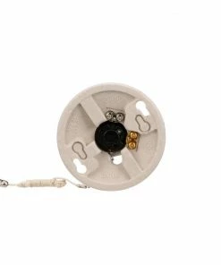 Brand new 🎁 Eaton Light Sockets Porcelain Pull Chain Ceiling Socket, White 😀 -EatonWagner Sales 15768567