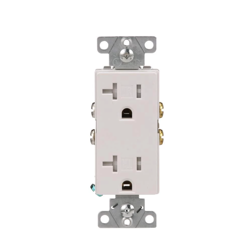 Hot Sale 👏 Eaton Electrical Outlets Arrow Hart 20-Amp Tamper Resistant Residential/Commercial Decorator Outlet, White 🎉 1 Hot Sale 👏 Eaton Electrical Outlets Arrow Hart 20-Amp Tamper Resistant Residential/Commercial Decorator Outlet, White 🎉