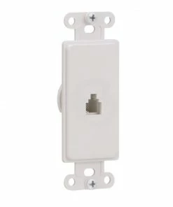 Best Sale 🔔 Eaton Wall Plates 1-Gang Coaxial Specialty Decorator Wall Plate Insert, White 🔔 -EatonWagner Sales 42152344