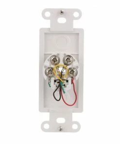 Best Sale 🔔 Eaton Wall Plates 1-Gang Coaxial Specialty Decorator Wall Plate Insert, White 🔔 -EatonWagner Sales 42152345
